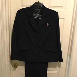 Kasper Navy Pantsuit
